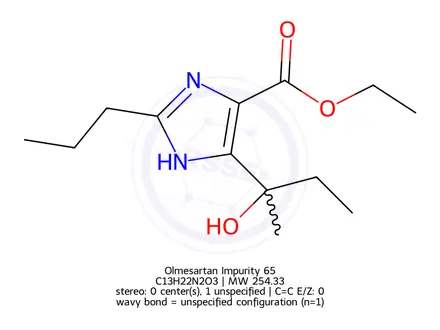 Chemical structure of Olmesartan cilexetil impurity 77