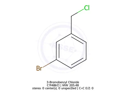Chemical structure of 3-Bromobenzyl Chloride