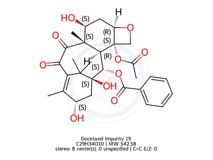 Chemical structure of Docetaxel Impurity 19