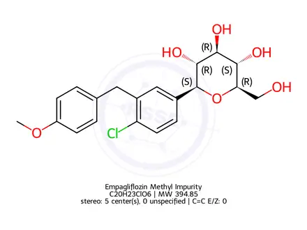 Chemical structure of Dapagliflozin Impurity 31