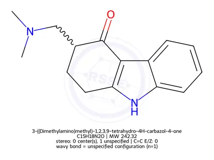 Chemical structure of 3-((Dimethylamino)methyl)-1,2,3,9-tetrahydro-4H-carbazol-4-one
