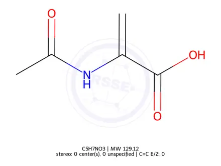 Chemical structure of 2-Acetamidoacrylic Acid