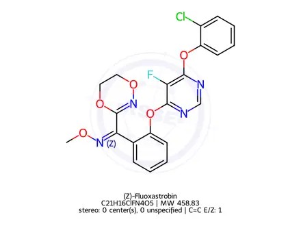 Chemical structure of (Z)-Fluoxastrobin