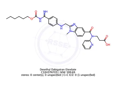Chemical structure of Dabigatran impurity B