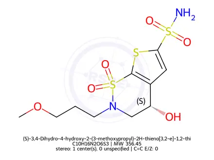 Chemical structure of Brinzolamide Impurity 5