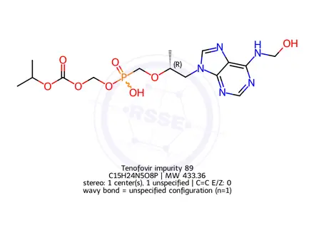 Chemical structure of Tenofovir impurity 89