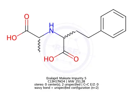 Chemical structure of Enalapril Maleate Impurity 5