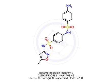 Chemical structure of Sulfamethoxazole Impurity 2