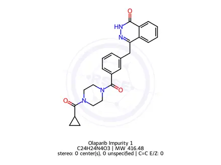 Chemical structure of Olaparib Impurity 1