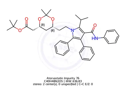 Chemical structure of Atorvastatin Impurity 76