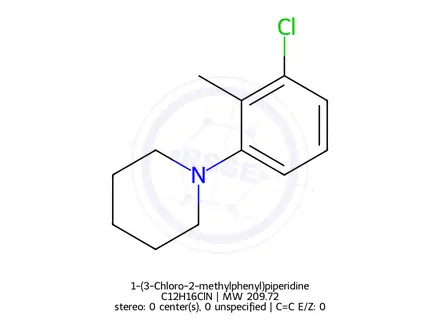 Chemical structure of 1-(3-Chloro-2-methylphenyl)piperidine