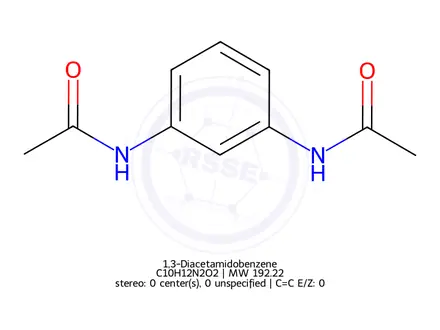 Chemical structure of 1,3-Diacetamidobenzene