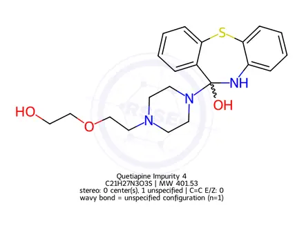 Chemical structure of Quetiapine Impurity 4