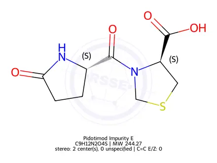 Chemical structure of Pidotimod Impurity E