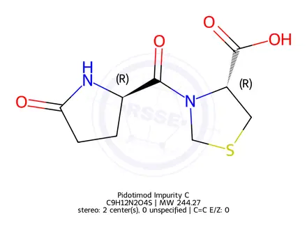 Chemical structure of Pidotimod Impurity C