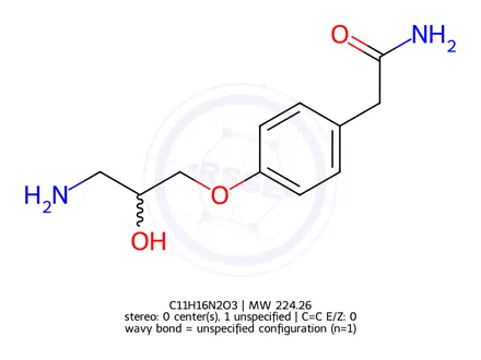 Chemical structure of Atenolol EP Impurity J