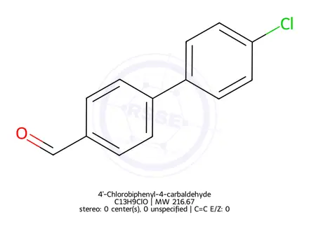Chemical structure of 4'-Chlorobiphenyl-4-carbaldehyde