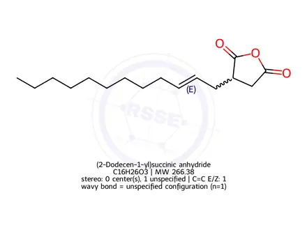 Chemical structure of (2-Dodecen-1-yl)succinic anhydride