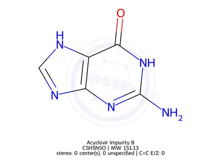 Chemical structure of Acyclovir Impurity B