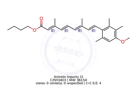 Chemical structure of Acitretin Impurity 11