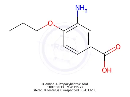 Chemical structure of 3-Amino-4-Propoxybenzoic Acid