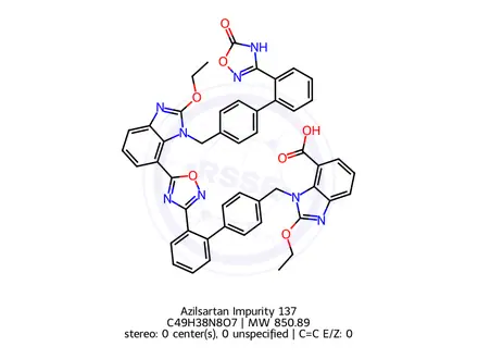 Chemical structure of Azilsartan Impurity 137