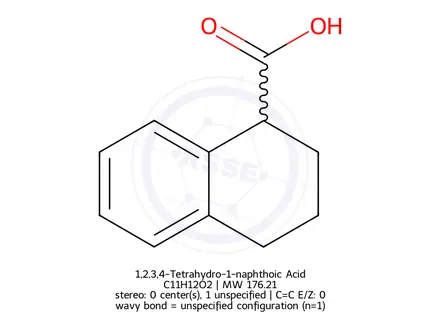 Chemical structure of 1,2,3,4-Tetrahydro-1-naphthoic Acid