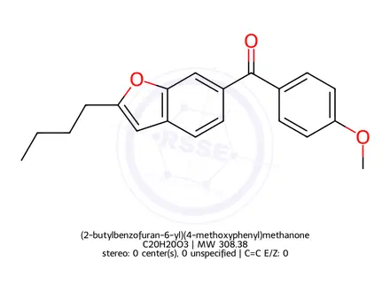 Chemical structure of Amiodarone Impurity 24