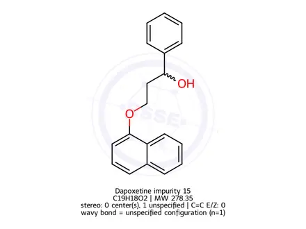 Chemical structure of Dapoxetine impurity 15