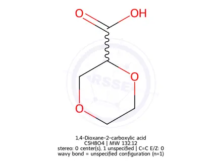Chemical structure of 1,4-Dioxane-2-carboxylic acid