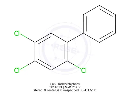 Chemical structure of 2,4,5-Trichlorobiphenyl