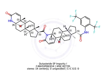 Chemical structure of Dutasteride Impurity I
