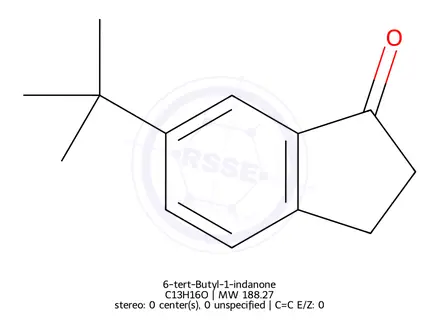Chemical structure of 6-tert-Butyl-1-indanone