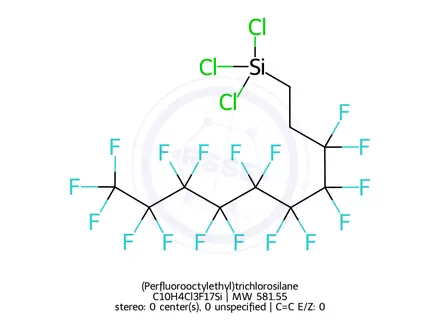 Chemical structure of (Perfluorooctylethyl)trichlorosilane