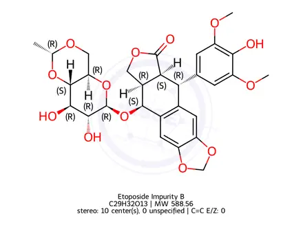 Chemical structure of Etoposide Impurity B