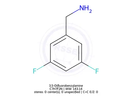 Chemical structure of 3,5-Difluorobenzylamine