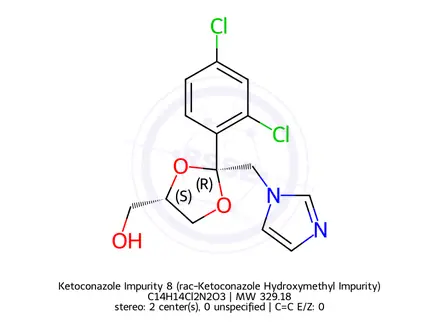 Chemical structure of Ketoconazole Impurity 14