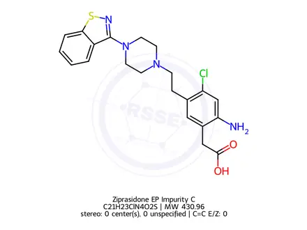 Chemical structure of Ziprasidone EP Impurity C