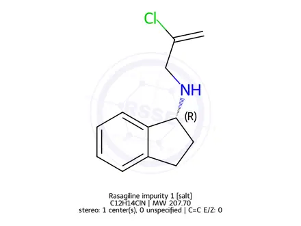 Chemical structure of Rasagiline impurity 1