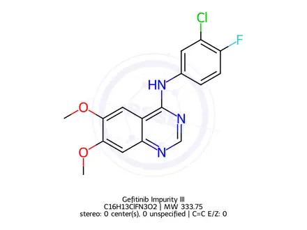Chemical structure of Gefitinib impurity F