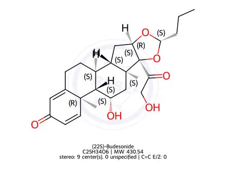 Chemical structure of Budesonide Impurity 46