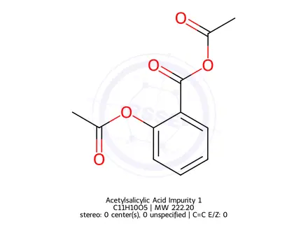 Chemical structure of Acetylsalicylic Acid Impurity 1