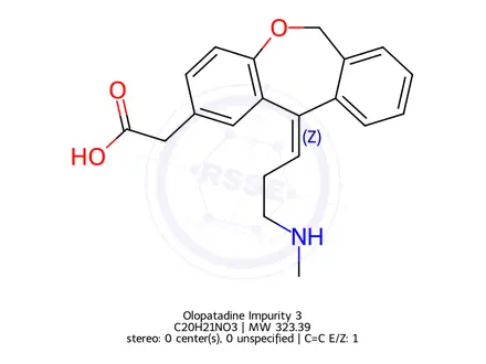 Chemical structure of Olopatadine Impurity 3