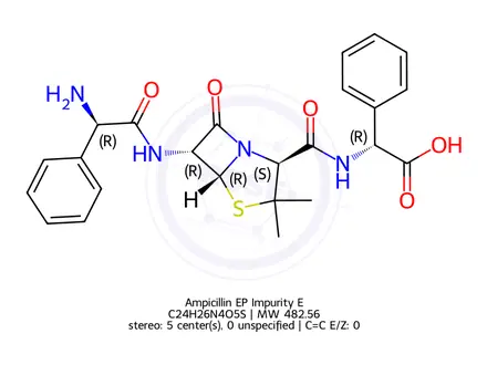 Chemical structure of Ampicillin EP Impurity E