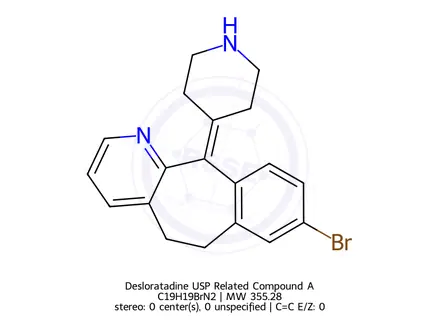 Chemical structure of Desloratadine USP Related Compound A
