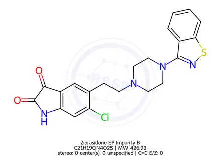 Chemical structure of Ziprasidone EP Impurity B