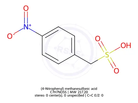Chemical structure of (4-Nitrophenyl) methanesulfonic acid