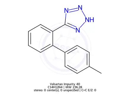 Chemical structure of Valsartan Impurity 40