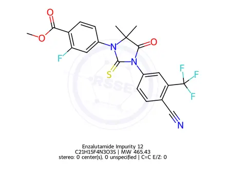 Chemical structure of Enzalutamide Impurity 7