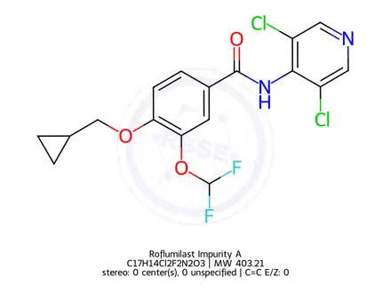 Chemical structure of Roflumilast Impurity A